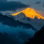 Закат на треке вокруг Аннапурны