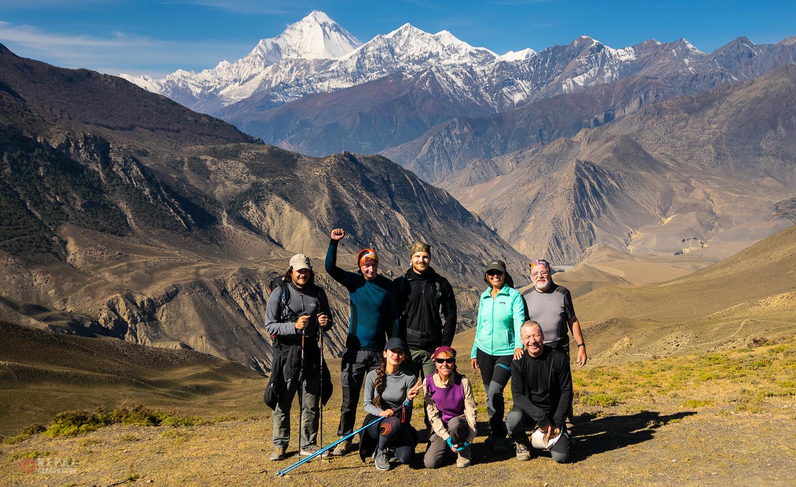 Трек вокруг Аннапурны - вид на Дхаулагири