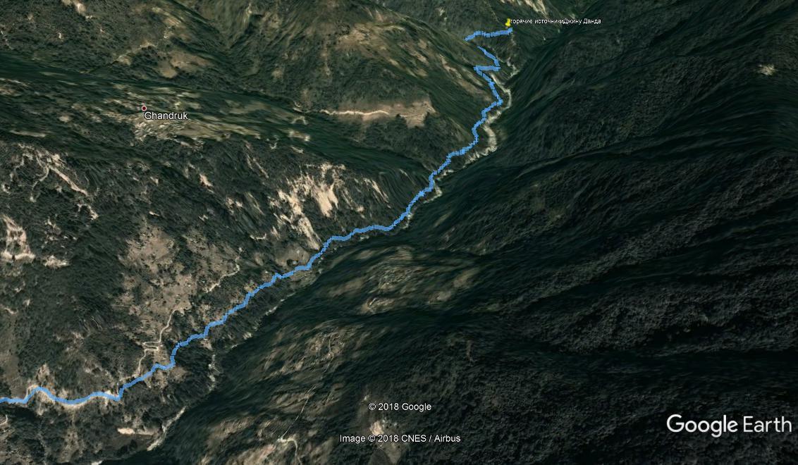 Трек Джину — Syauli на Google Earth