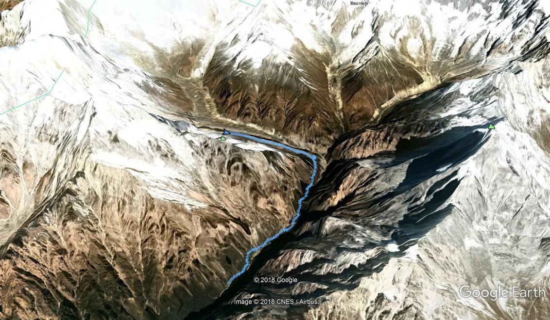 Трек Himalaya — ABC (Annapurna Base Camp) на Google Earth
