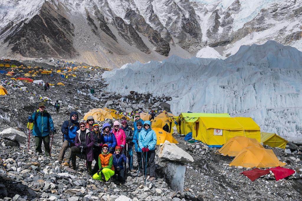 Базовый лагерь Эвереста на треккинге к Эвересту