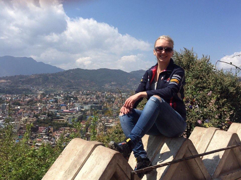 Вид на Катманду с высоты
