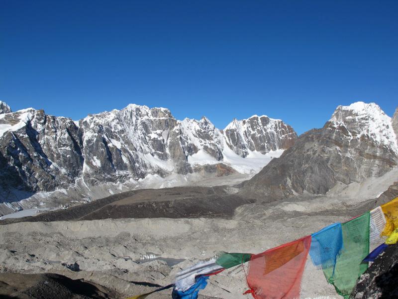 Ледник Кхумбу - вид с Кала Паттар