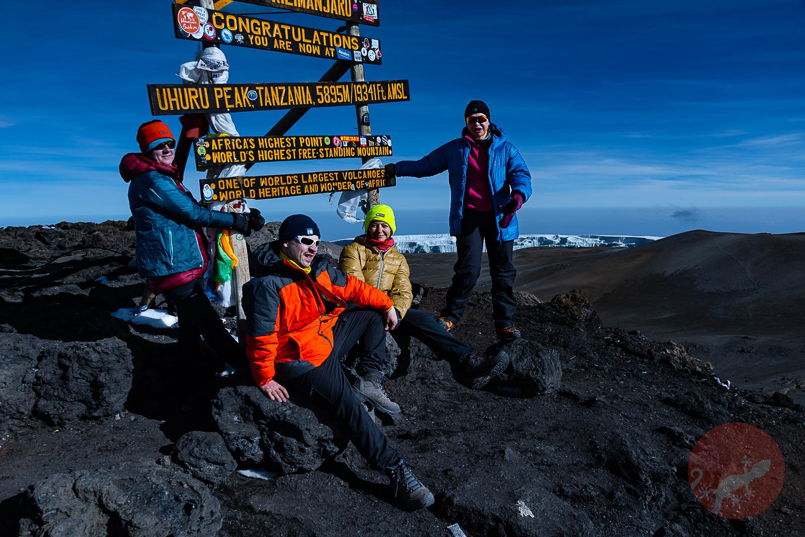 Восхождение на Килиманджаро - на вершине