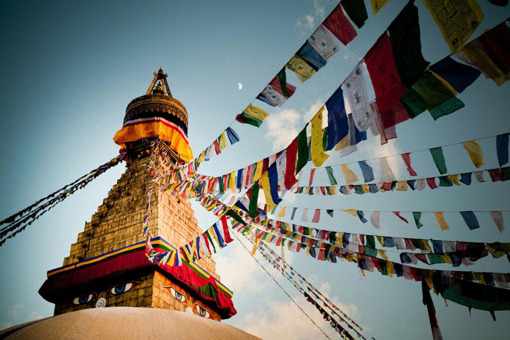 Ступа Боднатх Тур Прикосновение Непала