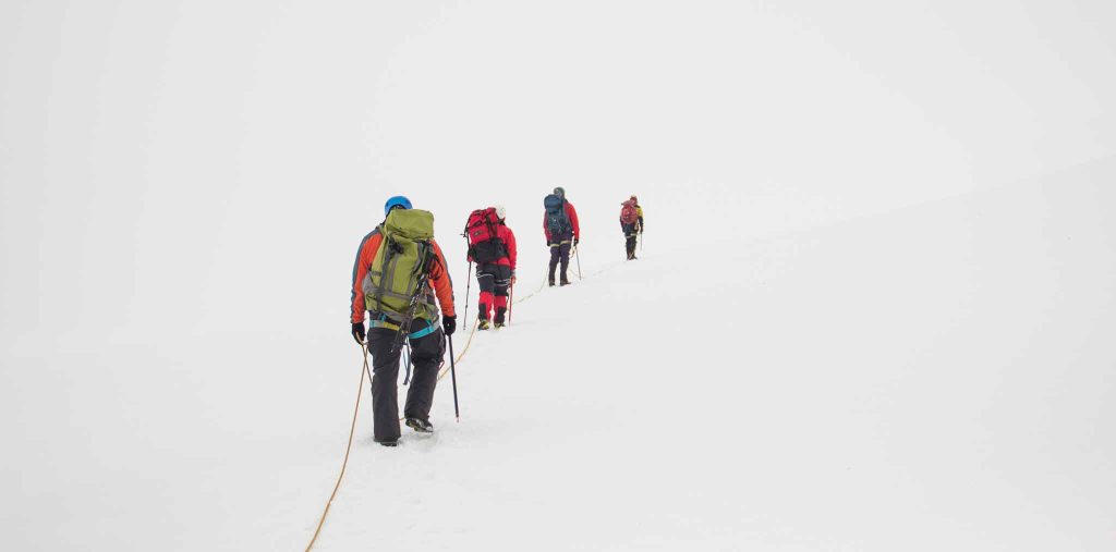 Альпинисты в связке