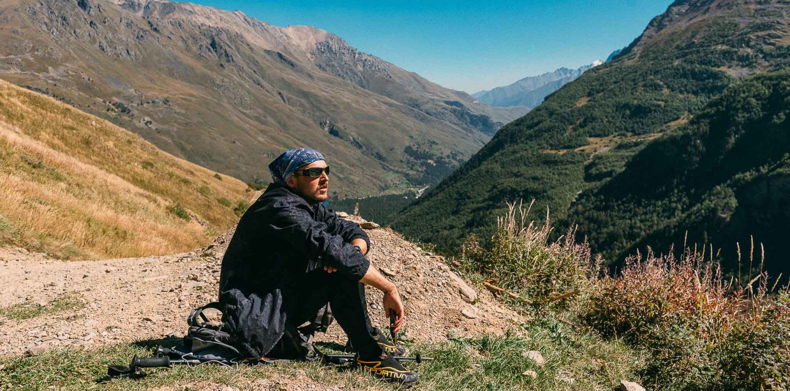 Вид на Баксанское ущелье