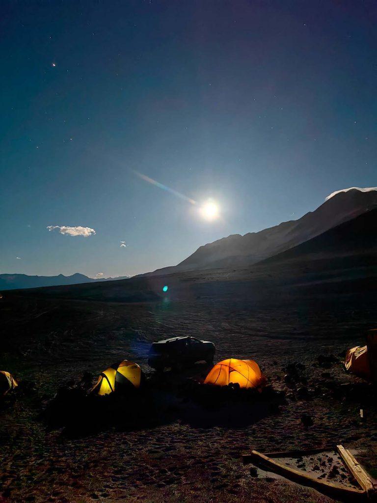 выход на штурм Охос-дель-Саладо 2