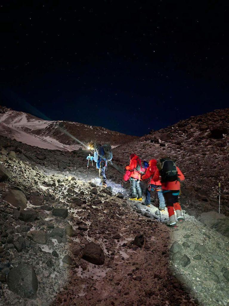 выход на штурм Охос-дель-Саладо