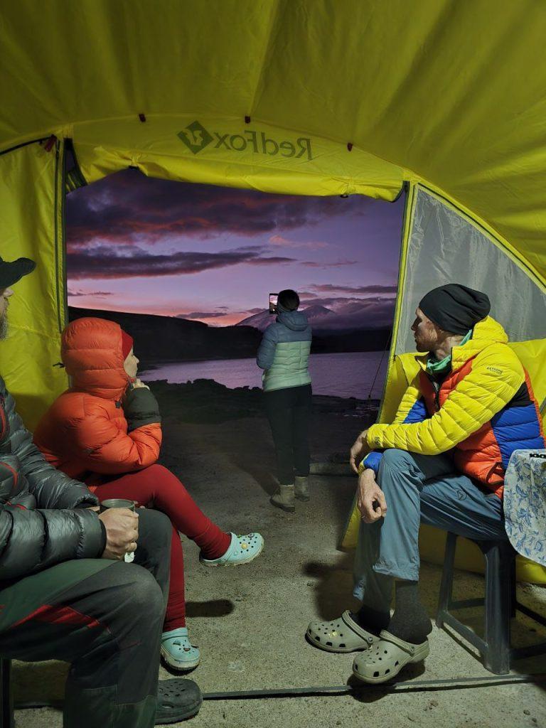 Лагуна Верде, рассвет