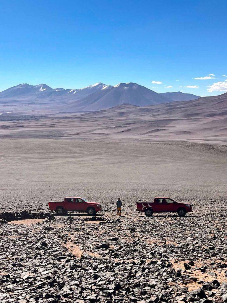 на джипах к приюту Техос (Tehos)