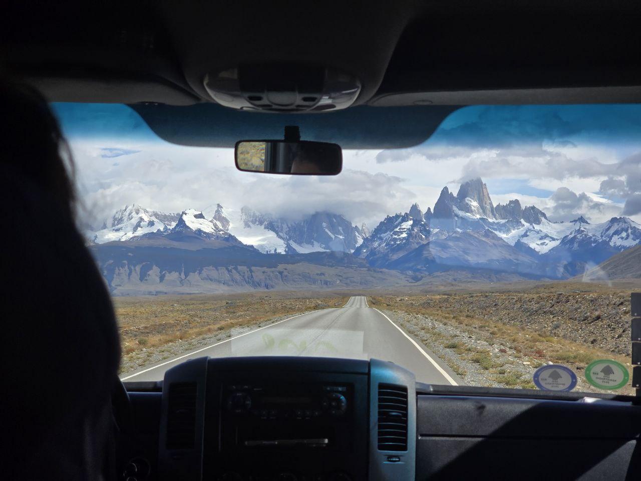 вид на Фицрой, по пути в Эль-Чальтен