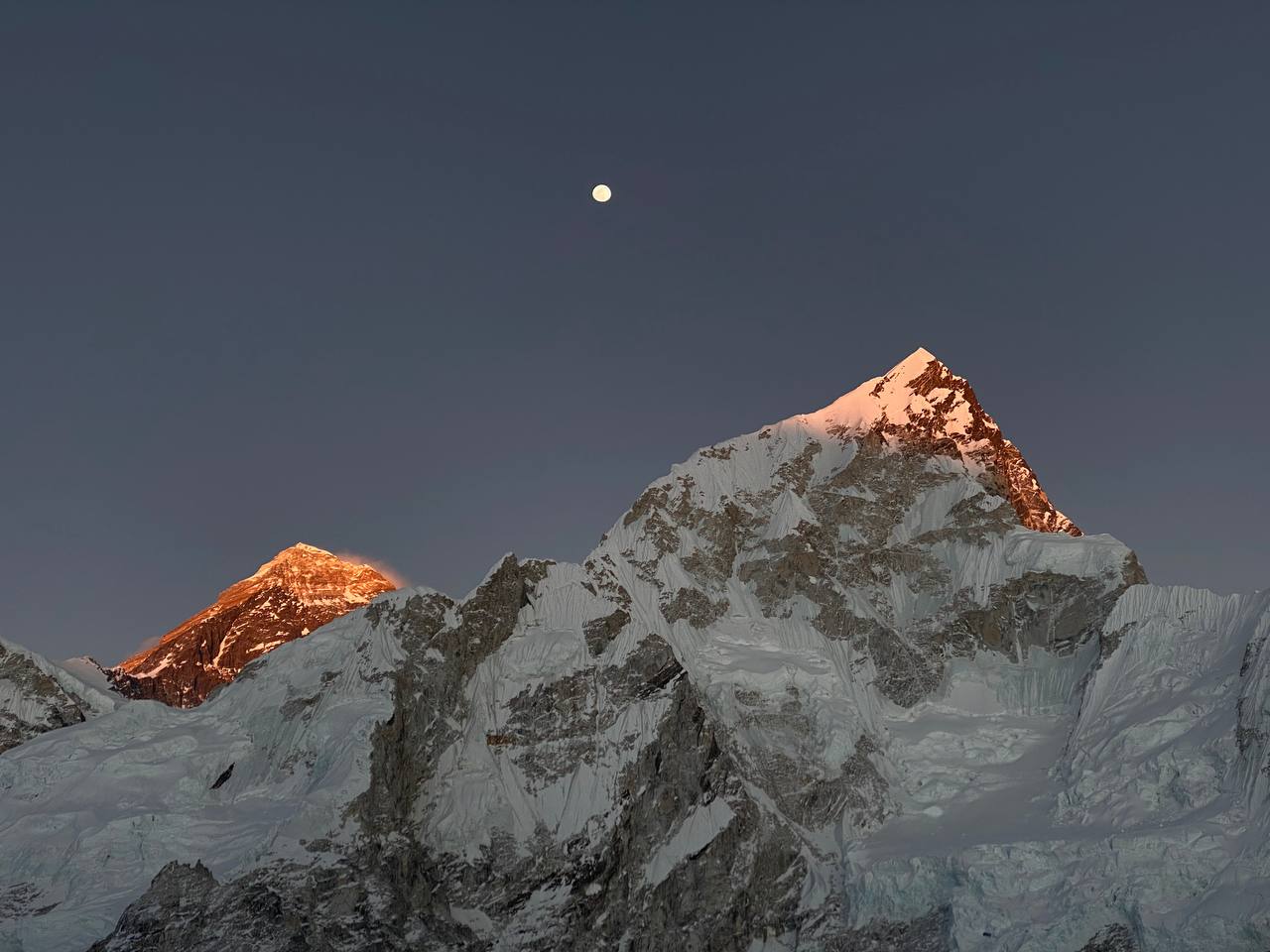 район Горак Шеп - Кала Паттар, закат