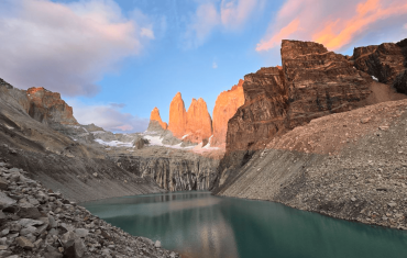 рассвет в Torres Base Camp