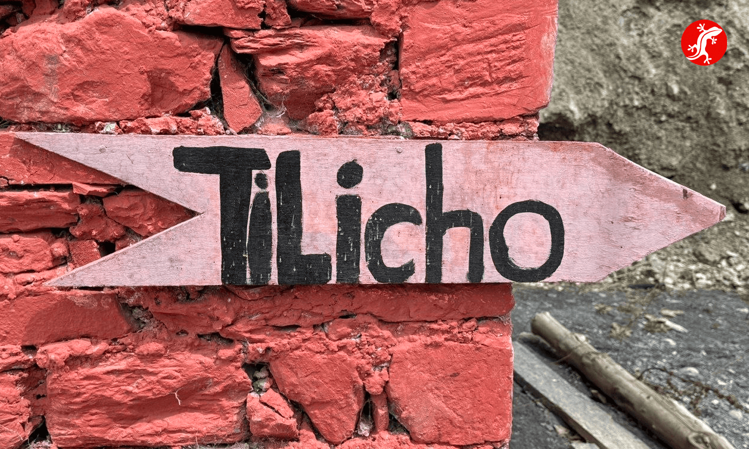 озеро Тиличо, табличка