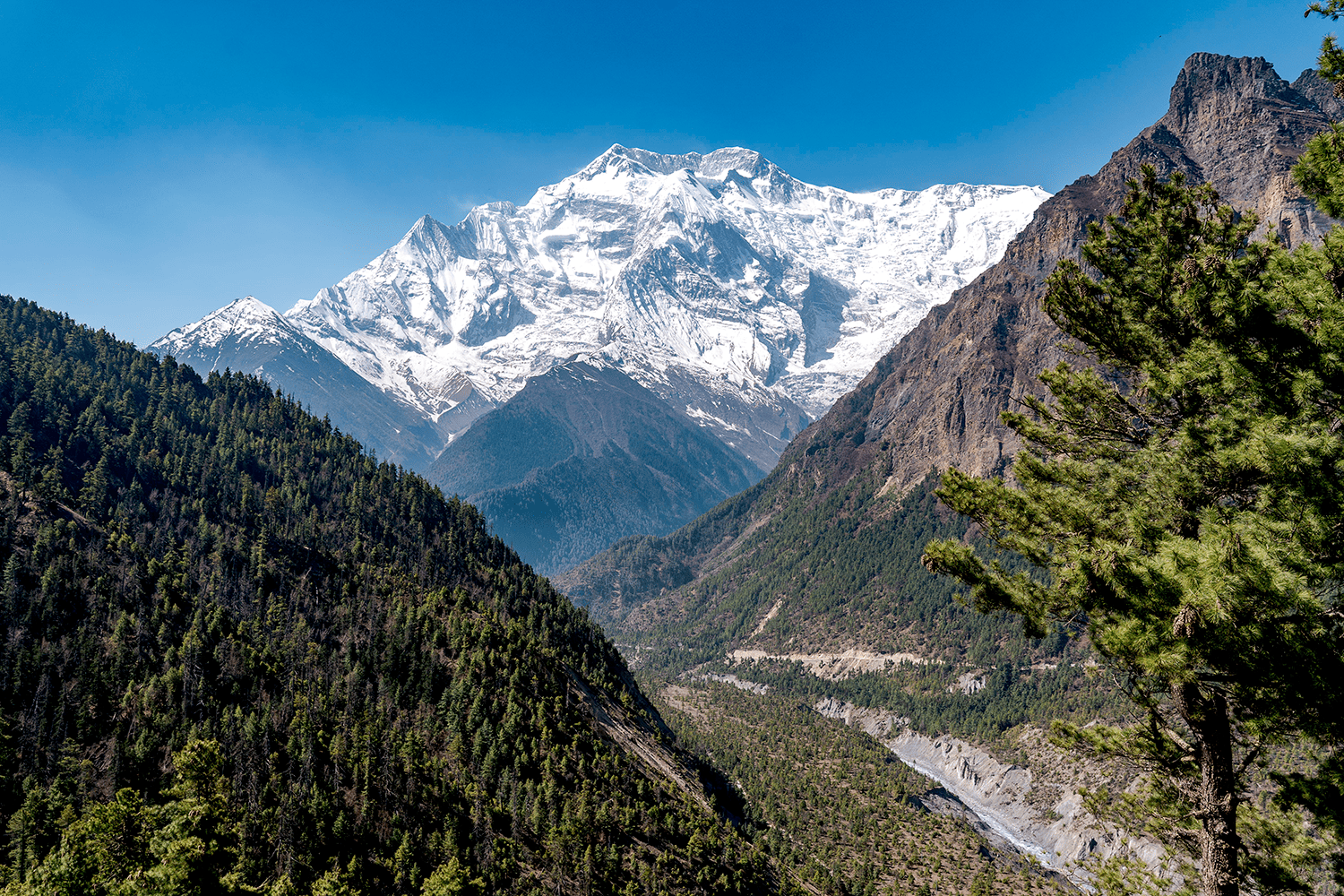 лик Аннапурны по дороге в Мананг, сезоны 