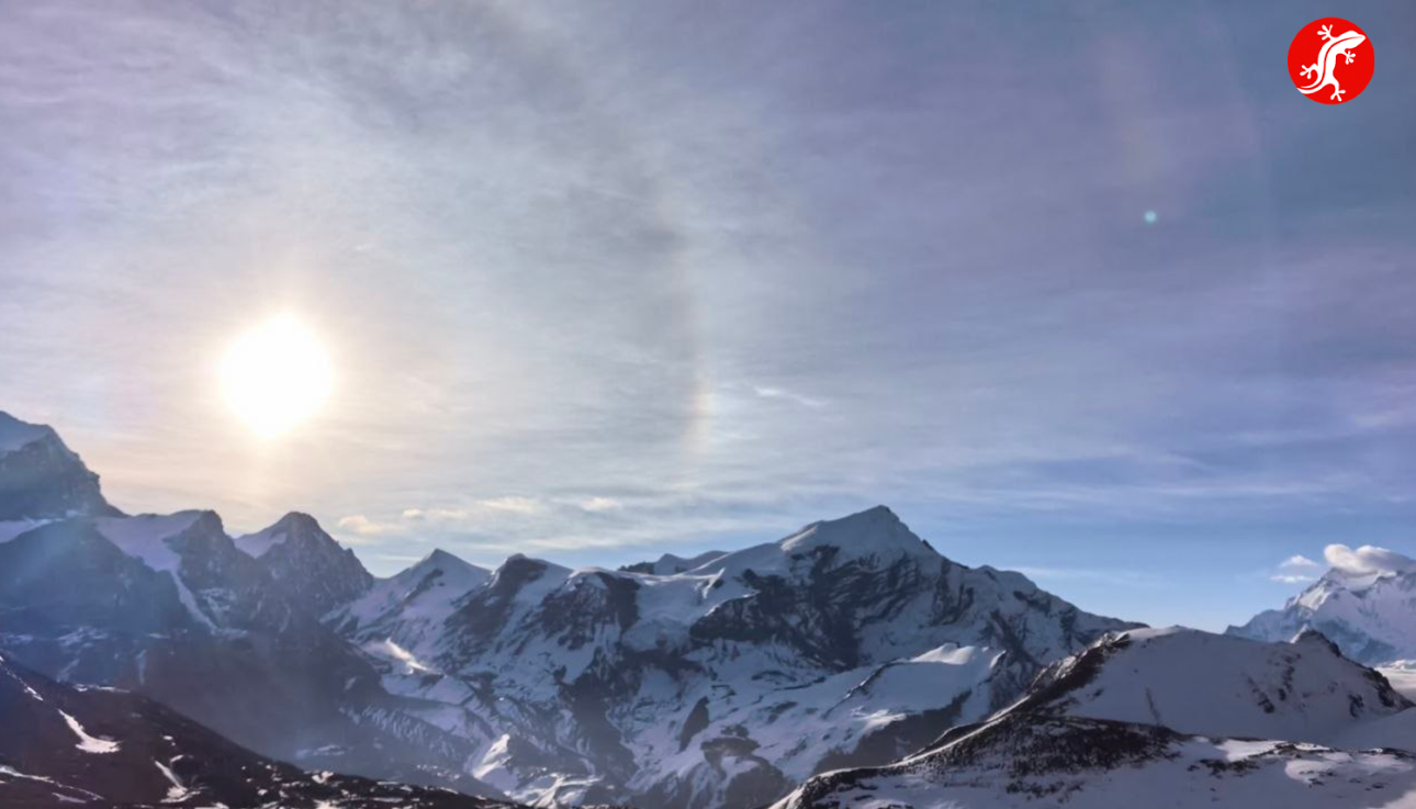 Вокруг Аннапурны, вид с перевала Торонг Ла