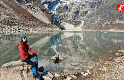в районе (на пути к) базовому лагерю Манаслу