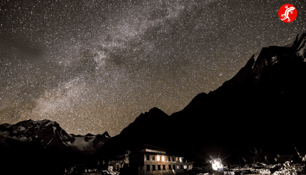 Самагаон, ночное небо, Гималаи